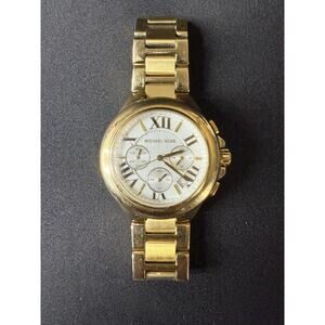 Vintage Michael Kors Gold tone Tank style Watch-MK-56351861208